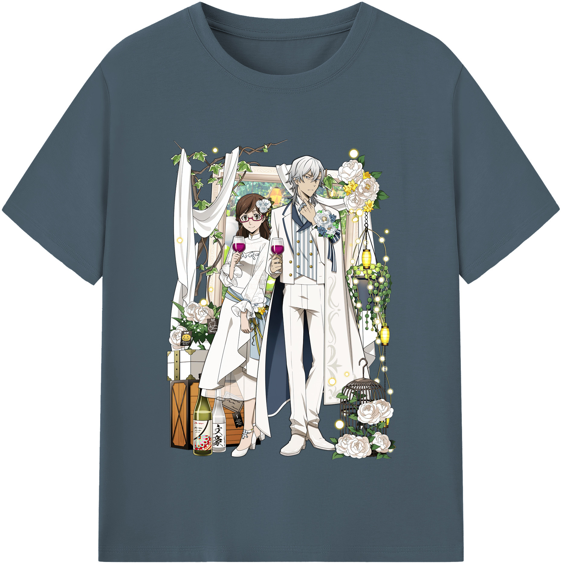 （画像用） 文豪ストレイドッグス Bungo Stray Dogs 綿100％半袖Tシャツ（フロントプリント）